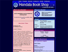 Tablet Screenshot of mandalabookshop.com